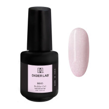 DIDIER LAB BBIO Builder Gel in a Bottle - Pink Mask Glitter - Clean Formula Free from HEMA and TPO - Self Leveling Builder Gel for Nails - Nail Builde