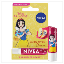NIVEA Disney Limited Edition Candy Apple Dream Lip Balm - Hydrating Vegan Lip Care with Shea Butter and Natural Oils, Smooth Texture with Soft Apple T