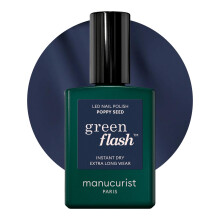 Esmalte Gel Manucurist Green Flash - Semilla de Amapola (Gris Azulado) - 12-Free, Bio-Sourced (84%) - 15 ml