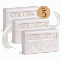 La Maison du Savon - Trio aus Ziegenmilchseife - Feuchtigkeitsspendende Hand- & Körperseife