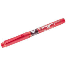 Pilot V Sign Pen Liquid Ink 2.0 mm Tip - Red, Single Pen