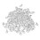 100 * 10x6mm versilberte -Haken 1