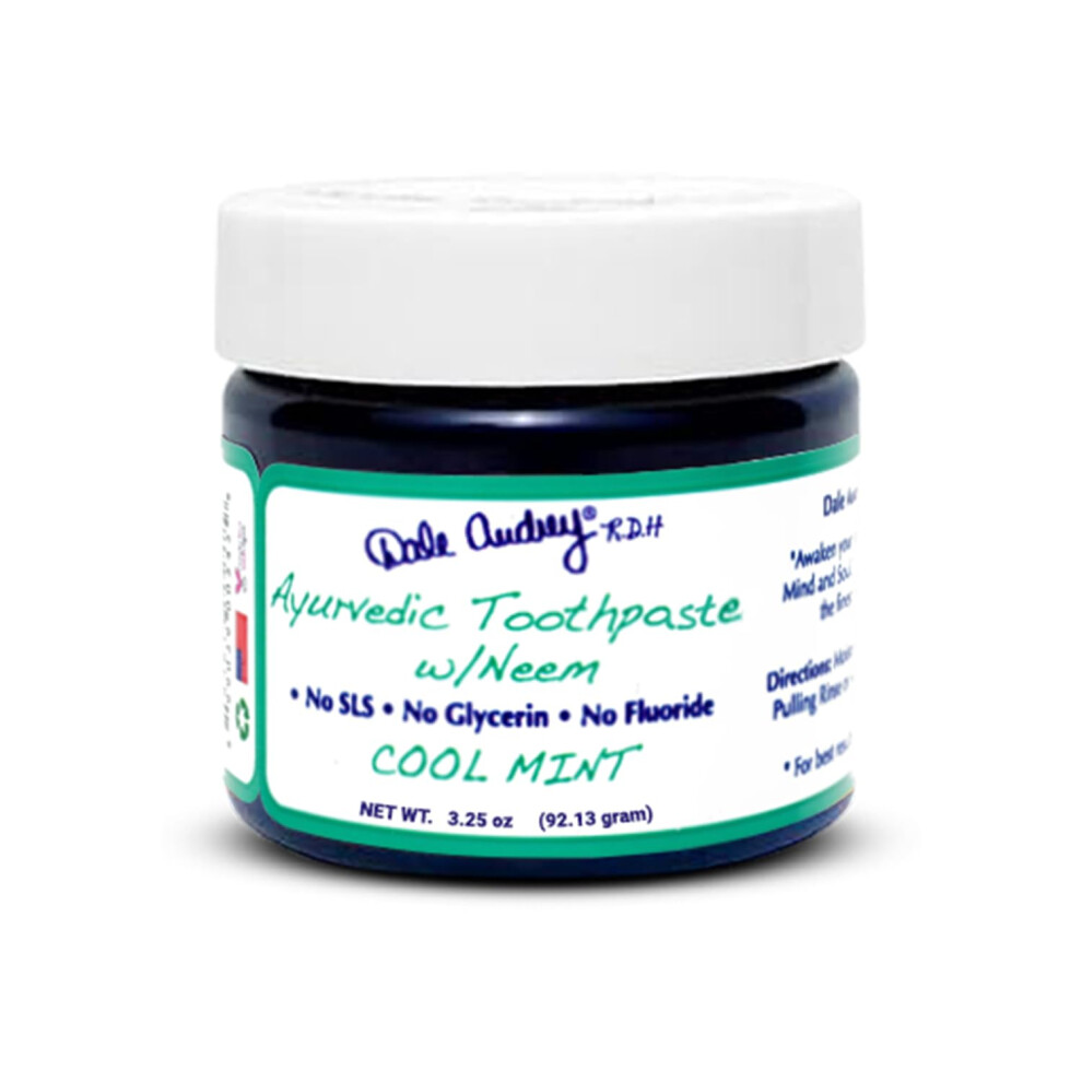 Dale Audrey Ayurvedic Mineralizing Toothpaste For Sensitive Teeth| Organic Refreshing Mint Flavor Teeth Whitening And Fresh Breath | Natural Toothpast