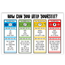 ARBOMG 16X24 Emotionele posters voor kinderen - Rustige Hoek Klasdecoraties