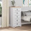 VidaXL vidaXL Bedside Table Corona White 53 x 39 x 103 cm Solid Pine Wood 5