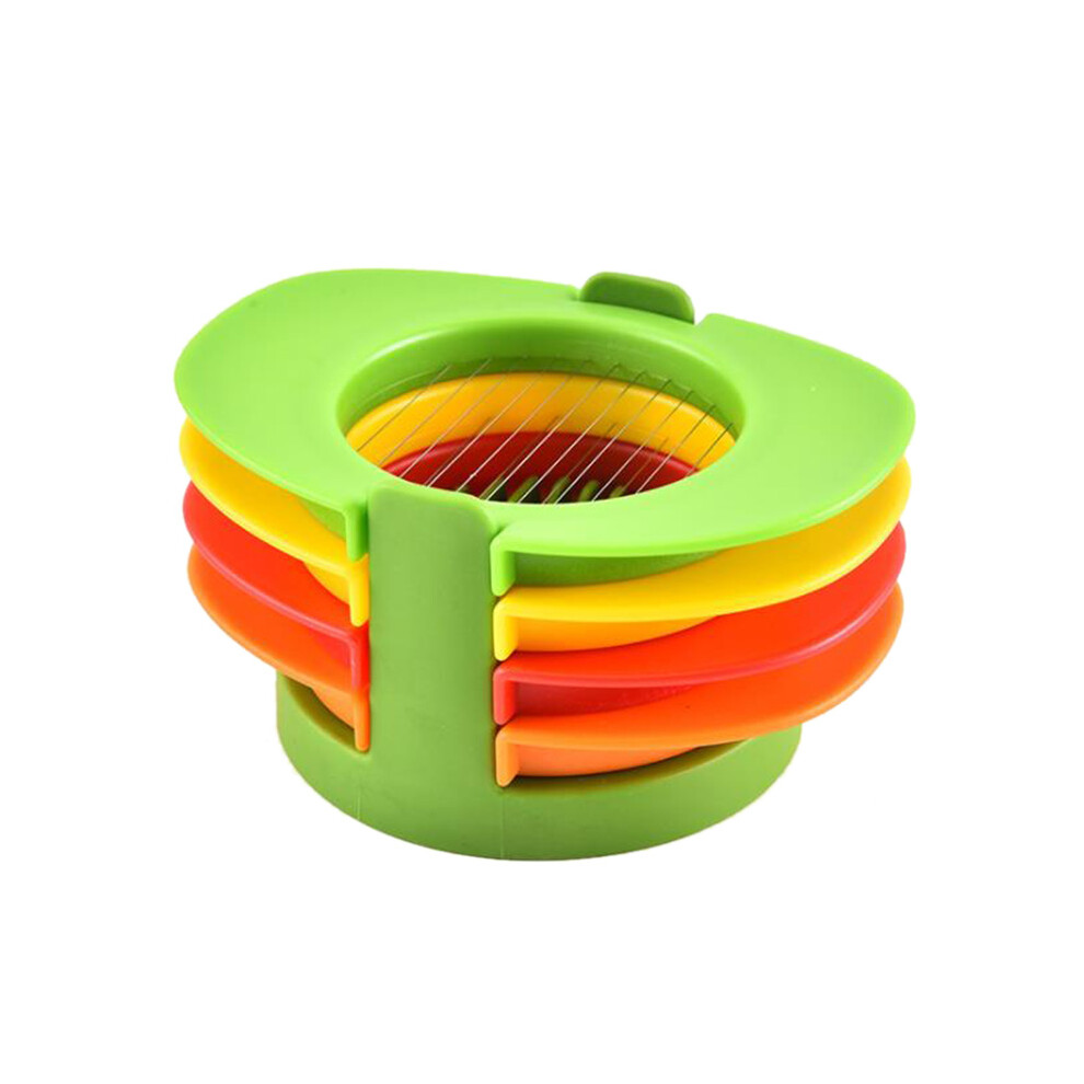 Semoic Multifunctional 4 In 1 Egg Slicer,Hard Boiled Egg Slicers With Stainless Steel Cutting Wires,Egg Slicer Cutter