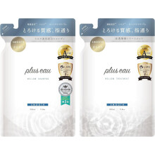 plus eau Mellow Set de Recarga Champú & Acondicionador Fragancia Floral Blanca 350ml + 350g Hecho en Japón