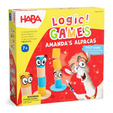 HABA Amandas Alpackor Stapelpussel: 60 Logikpussel för Barn 5+, Utvecklar Finmotorik