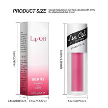 (1) Lip Oil Gloss Lip Care Fruit Lip Oil For Dry Lips Moisturizing Hydrating