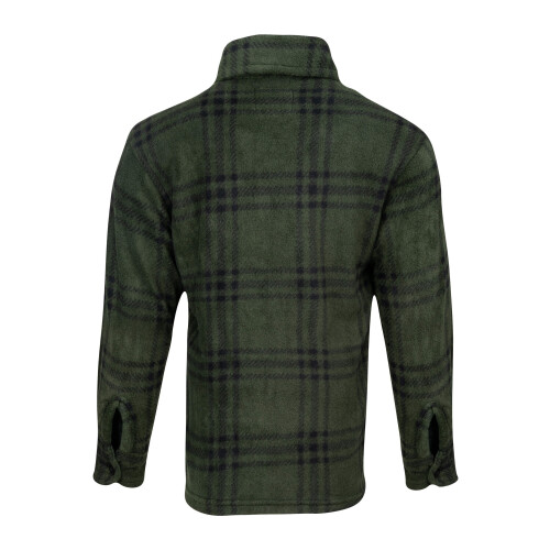 JACK PYKE JACK PYKE Junior Polar Fleece Shirt Green Check Large 1