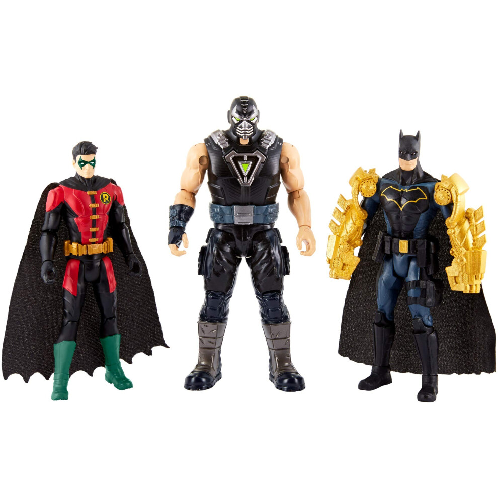 Dc Batman Missions Batman & Robin Vs. Bane Figures 3-Pack