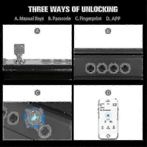 Gun Safe with Fingerprint And Biometric Lock 1