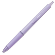 Pilot Acroball Retractable Ballpoint Pen, 0.5mm Fine Point, Oil-Based Black Ink, Purple Body with Elastomer Grip, BAB-15-PUB, Pack of 10