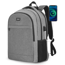 TANTOMI 17 Inch Reis Laptop Rugzak voor Mannen Vrouwen, Anti-Diefstal met USB Oplaadpoort