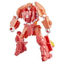 Transformers CYBERWORLD Elita-1 Cyber Changers 4-Inch Action Figure, Quick Change to Speedboat Mode, Robot Toys for Boys and Girls 6 and Up