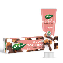 Dabur Kruidnagel Tandpasta voor Sterke Tanden & Gezonde Tandvlees, Bestrijdt Slechte Adem, Natuurlijk Vers