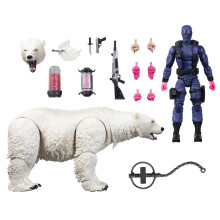 G.I. Joe Classified Series #161, Snake Eyes & Orso Polare, Action Figure 6" con 15 Accessori