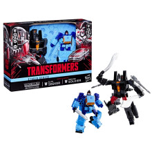 Transformers Studio Series MTMTE Collection, Ground Soldier and Elite Seeker 2-Pack, Devastation Game Edition, 4.5 and 6.5 Inch Action Figures