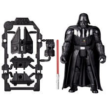 STAR WARS ActionVerse Darth Vader 4.5-Inch Action Figure & Accessories, Reusable Accessory Storage Rack, Toys for Boys & Girls Ages 4+