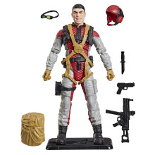 G.I. Joe Serie Classificata Retro Cardback David Crazylegs22 Thomas, Figura d'Azione da 6 Pollici con 8 Accessori