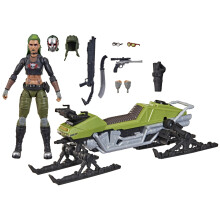 G.I. Joe Classified Series #194, Zanya and Dreadnok Chameleon (Swamp Skier), Collectible 6 Inch Action Figure and Vehicle Set with 10 Accessories