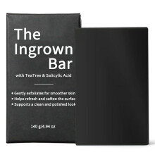 Maidlure The Ingrown Bar, Jabón Exfoliante 2 en 1 con Aceite de Árbol de Té y Ácido Salicílico, Barra para Cuerpo Suave (1)