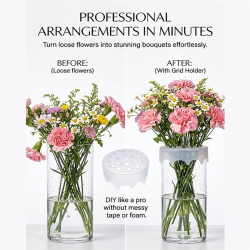 Support à Fleurs Extensible, Flexible et Réutilisable, Imperméable et Écologique 2