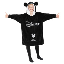 Disney Hoodies for Teenager, Oversized Hoodie Blanket, Minnie Mickey Stitch Gifts (Black)