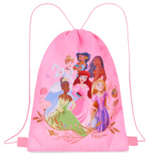 Disney Kids Drawstring Bags, 11 x 14 Swimming Bag with Airflow Vent (Pink Princess)