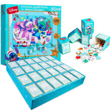 Disney Stitch Puzzle Advent Calendar 2025 for Kids, Teens, Adults, Christmas Countdown Calendar with 24 Puzzle Boxes, Daily Surprises, Gifts for Kids