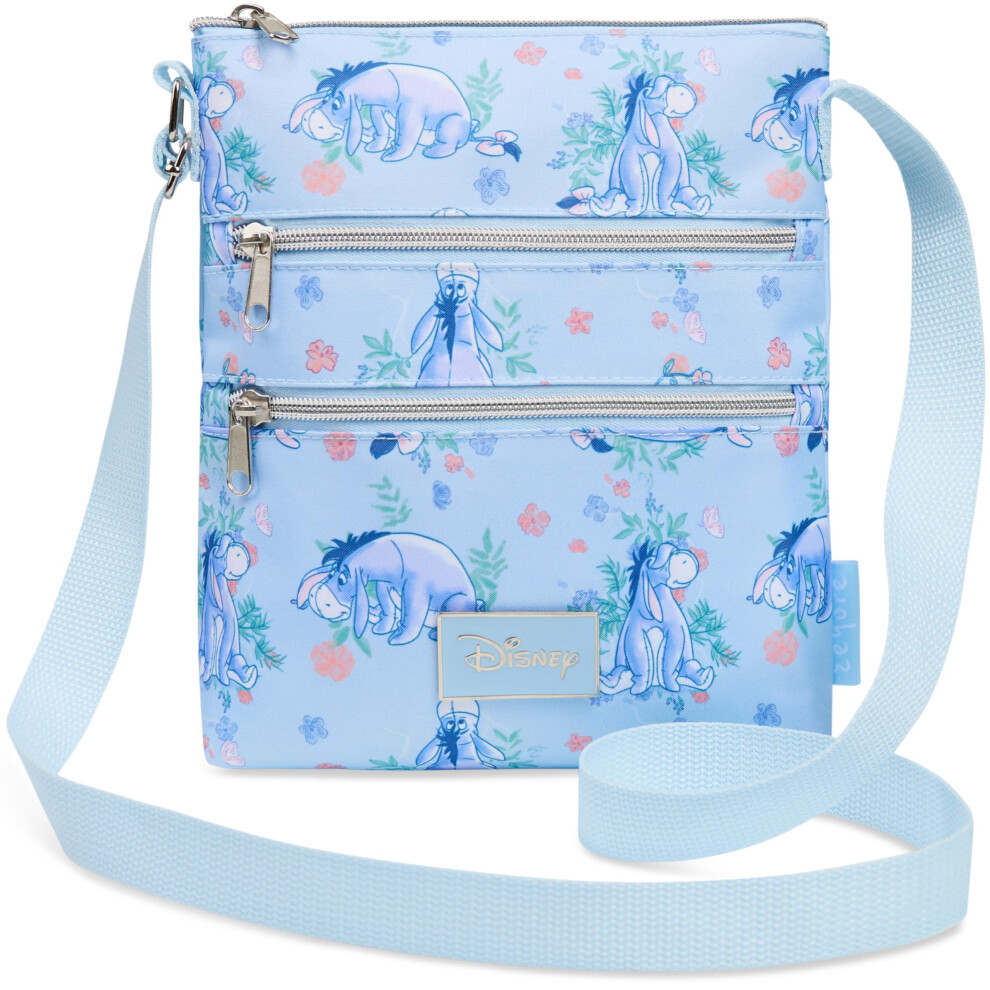 Disney Stitch Girls Purse Cross Body Bag For Kids Teens Women Shoulder Bag With Adjustable Strap Fashion Handbag Stitch Gifts (Blue, Eeyore)
