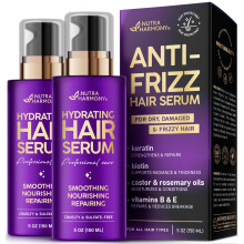 Hydraterend Haarserum voor Droog & Frizzy Haar, Lichtgewicht Anti-Frizz Behandeling
