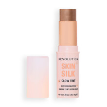 Revolution, Skin Silk Glow Tint Sheer Foundation Stick, Sheer-Lichte Dekking & Bouwbaar voor Eenvormige Teint