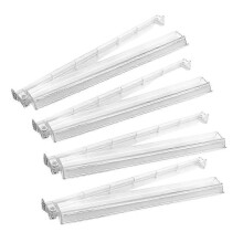 4pcs Mahjong Rack with Pushers, Acrylic Mahjong Racks with Built-in Pushers & Rotating Bases