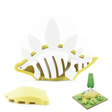 HALFTOYS Puzzle Giocattolo Dinosaur con Magneti e Diorami di Carta, Stego