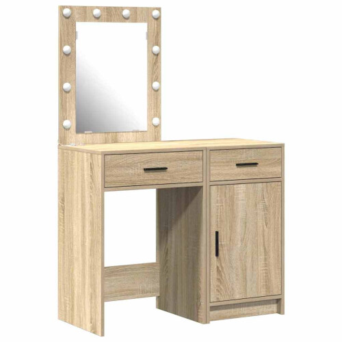 VidaXL vidaXL Dressing Table 2 pcs Brown 50 x 41 x 135 cm Engineered wood 1