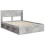 VidaXL vidaXL Bed Frame with Storage and Headboard Concrete Grey 120 x 200 cm 3