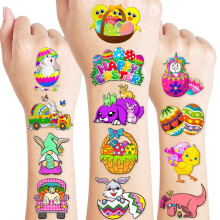 Tatuajes Temporales de Conejo de Pascua Decoraciones Fiesta Cumpleaños 96 PCS Regalos para Niños