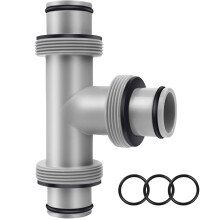 Connettore per tubo piscina, adattatore T da 1.5" a 1.5", doppio a prova di perdite per Intex