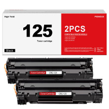 CRG125 CRG-125 Toner de Alto Rendimiento (2-Pack, Negro): Compatible con Canon 125