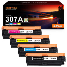 Juego de cartuchos de tóner 307A CE740A CE741A CE742A CE743A para HP 307A