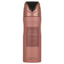 Lattafa Velvet Rose - Speziato, Floreale, Muschiato, Legnoso - Deodorante Spray per Donne, 6.67 Once / 200 ml