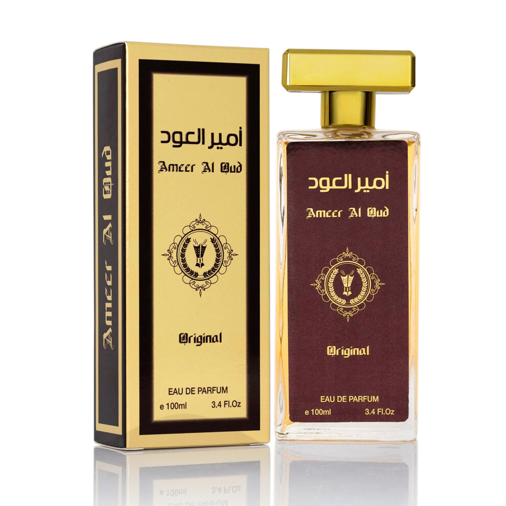 Urban Collection Ameer Al Oud For Men & Women - Wood, Oriental Earthy Fragrance - Top Notes Of Agarwood, Vanilla & Sweet Sugar - Base Scents Of Sandalwood & Herbal - F