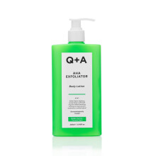 Q+A AHA Exfolierande Body Lotion (250ml), Exfolierande, Smoothing Body Moisturizer