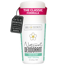 Bali Secrets The Classic Natural Deodorant for Women & Men, No Synthetic Aluminium, Up to 48h Odor Protection, Baking Soda Free, Non Toxic & Clean Ing