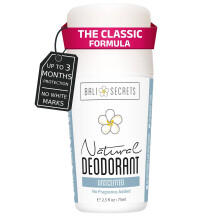 Bali Secrets The Classic Natural Deodorant for Women & Men, No Synthetic Aluminium, Up to 48h Odor Protection, Baking Soda Free, Non Toxic & Clean Ing