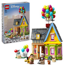 LEGO Disney en Pixar Huis van "Up" Model met Ballonnen en Figuren van Carl, Russell en Dug