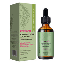 Venrock Rosemary Castor Hair Oil - Biotin Berikande Olja för Hår & Huvudbotten