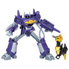 Transformers Toys EarthSpark Deluxe Class Shockwave Actiefiguur, 5-Inch, Robot Speelgoed voor Kinderen 6+