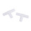 2 x 12mm Plastic Equal Tee Connector Barbed Pipe Fitting Air/Water Hose Joiner 1
